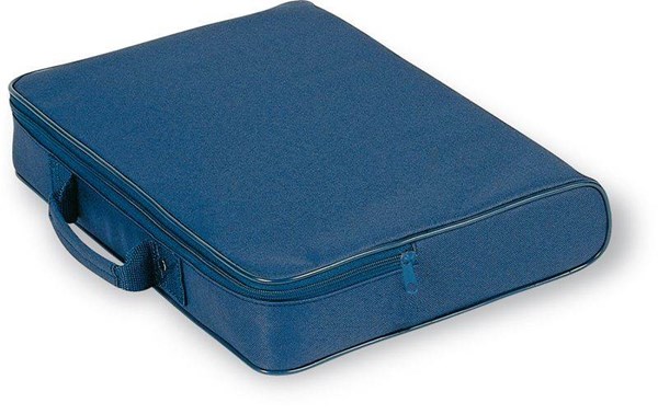 Obrázky: Modrá polyesterová konferenční taška do ruky, Obrázek 2