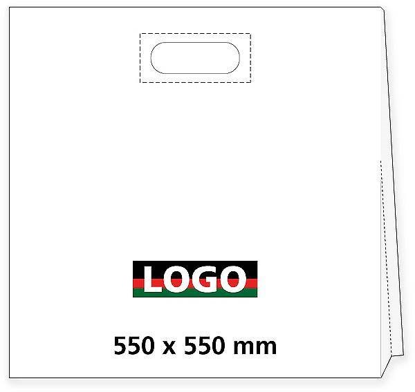 Obrázky: Taška LDPE ztužený průhmat 55*55cm s potiskem 3/0