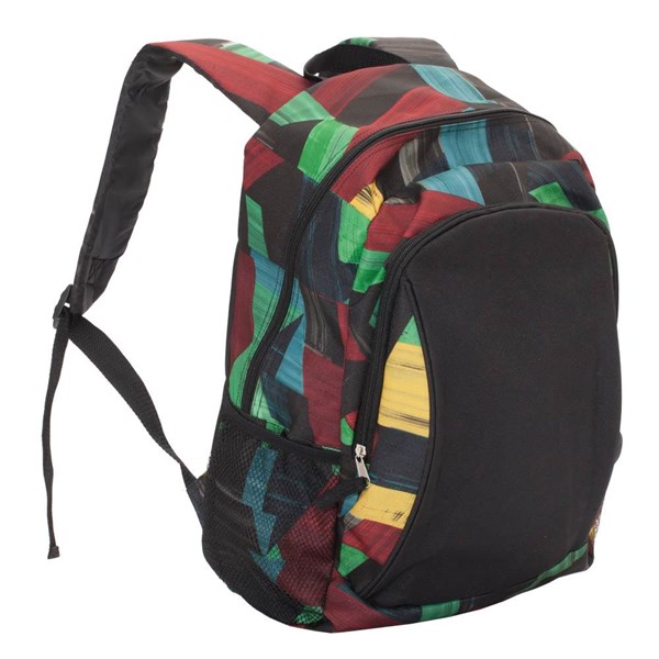 Obrázky: Pestrobarevný školní batoh se dvěma oddíly, 21L