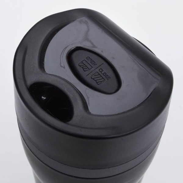 Obrázky: Černý nerez. termohrnek 350 ml s push-up uzávěrem, Obrázek 4