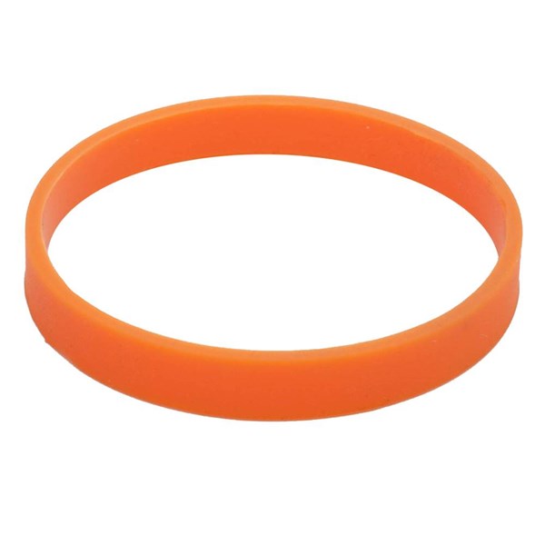Obrázky: Ozdobný silikonový pásek pro termohrnek oranžový, Obrázek 1