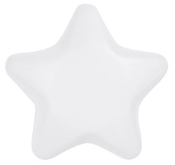 Obrázky: Bílá antistresová hvězda z měkkého polyuretanu