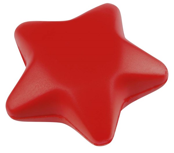 Obrázky: Červená antistresová hvězda z měkkého polyuretanu, Obrázek 2