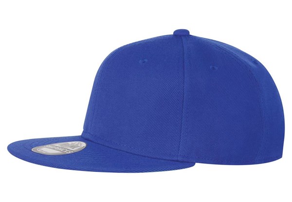 Obrázky: Akrylová čepice královsky modrá s plochým kšiltem