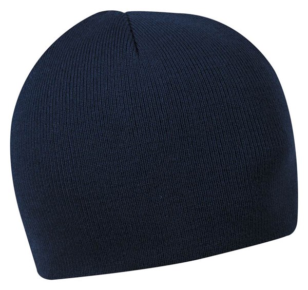 Obrázky: Zimní dvojvrstvá akrylová pletená čepice tm. modrá