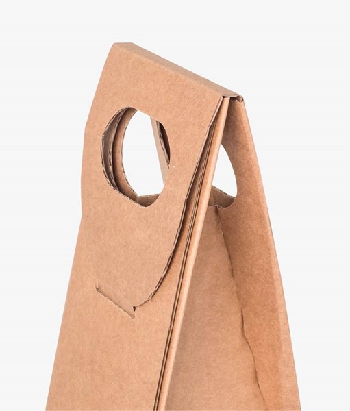 Obrázky: Papírová krabice na 1 láhev s motivem hroznu,laser, Obrázek 2