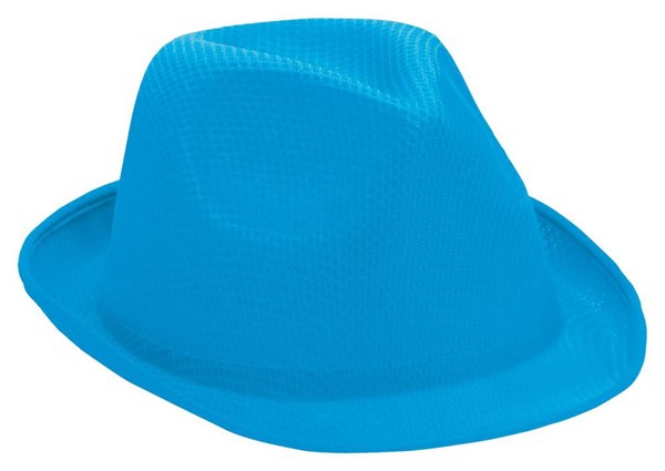 Obrázky: Středně modrý textilní unisex klobouk