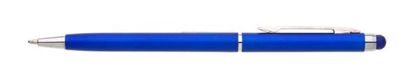 Obrázky: Plastové kuličkové pero TEMA modré se stylusem, Obrázek 2