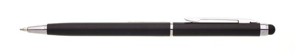 Obrázky: Plastové kuličkové pero TEMA černé se stylusem