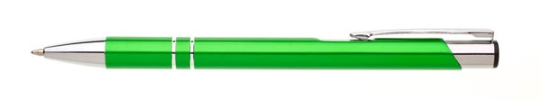 Obrázky: Hliníkové kuličkové pero LARA světle zelené