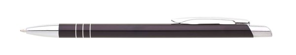 Obrázky: Hliníkové kuličkové pero BELA černé, Obrázek 1