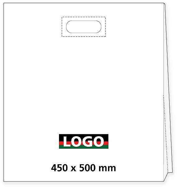 Obrázky: Taška LDPE ztužený průhmat 45*50cm s potiskem 3/0