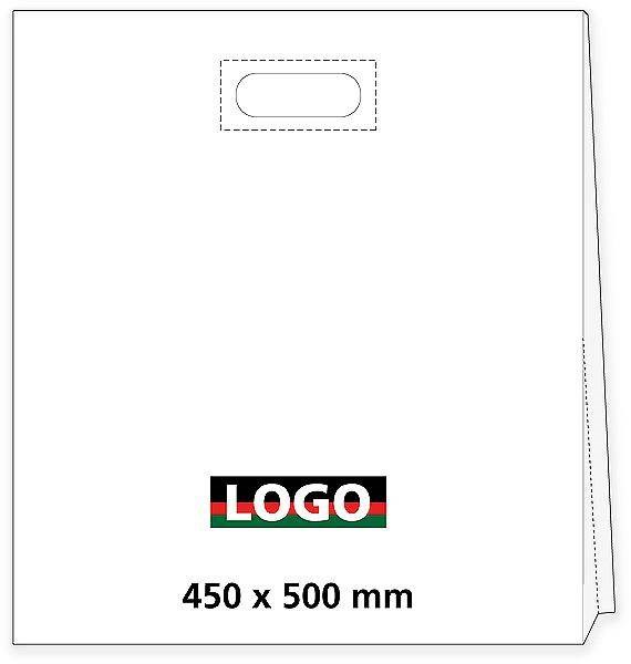 Obrázky: Taška LDPE ztužený průhmat 45*50cm s potiskem 3/0