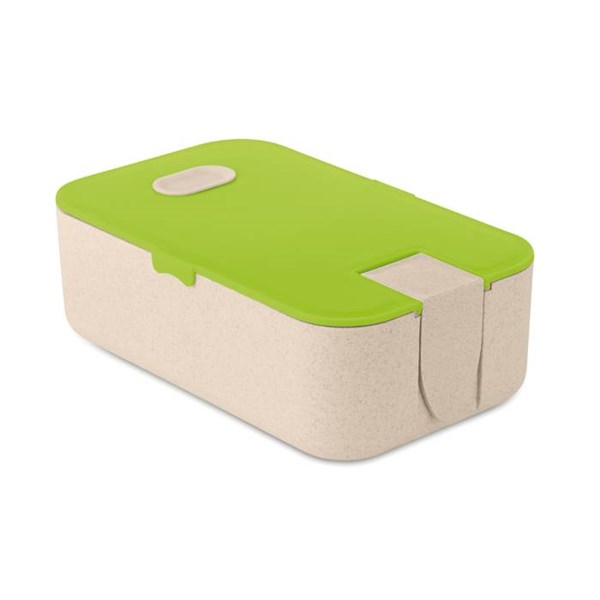 Obrázky: Eko obědová krabička přírodní se zeleným víčkem
