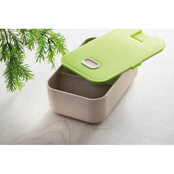 Obrázky: Eko obědová krabička přírodní se zeleným víčkem, Obrázek 5