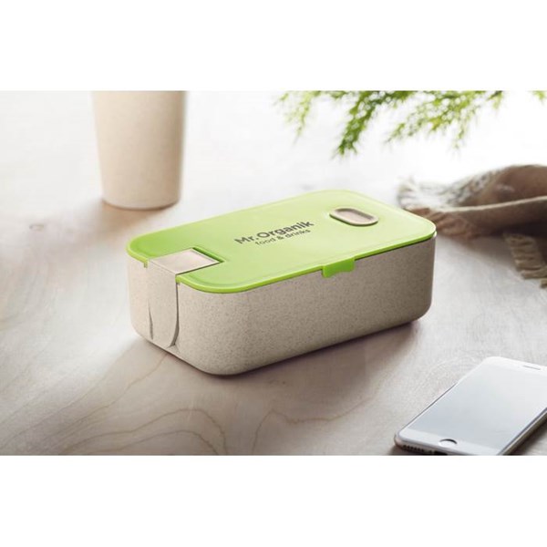 Obrázky: Eko obědová krabička přírodní se zeleným víčkem, Obrázek 7