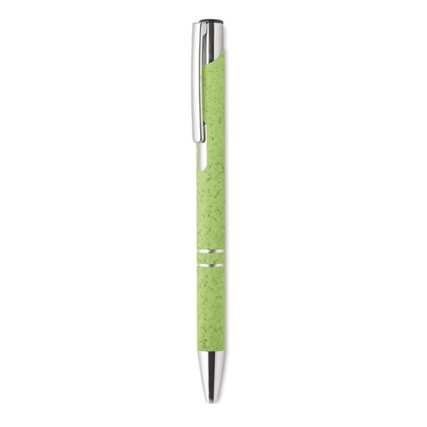 Obrázky: Kuličkové pero Jola z pšeničné slámy, zelené