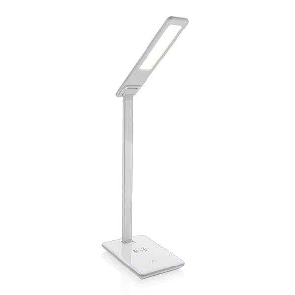 Obrázky: Bílá stolní lampa s 5W bezdrátovým nabíjením