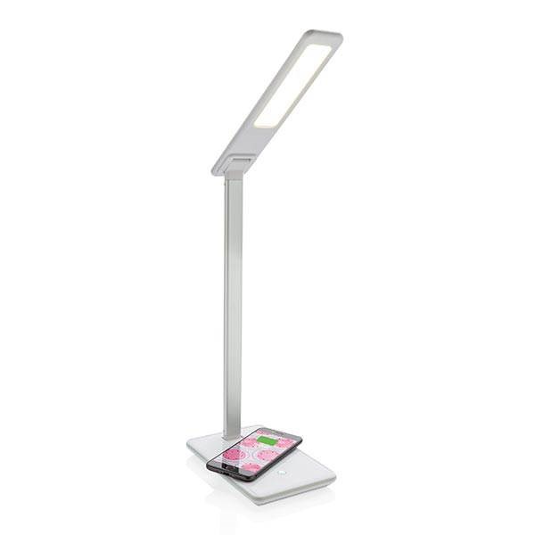 Obrázky: Bílá stolní lampa s 5W bezdrátovým nabíjením, Obrázek 5