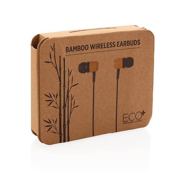 Obrázky: Bambusová bezdrátová sluchátka do uší, Obrázek 6