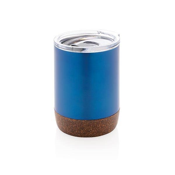Obrázky: Malý korkový termohrnek 180 ml, modrý