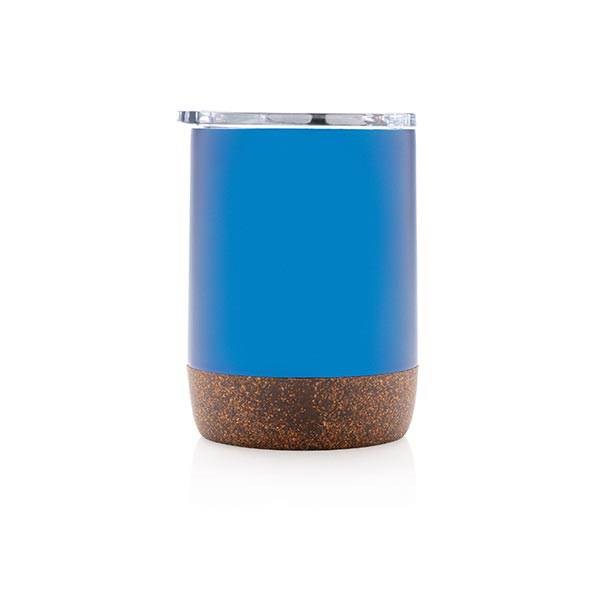 Obrázky: Malý korkový termohrnek 180 ml, modrý, Obrázek 3