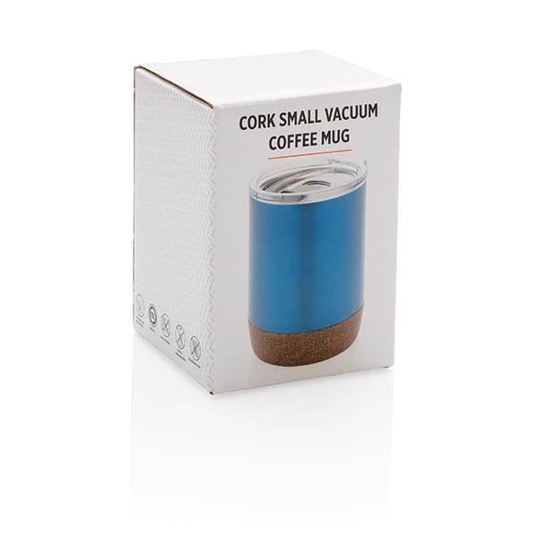 Obrázky: Malý korkový termohrnek 180 ml, modrý, Obrázek 6
