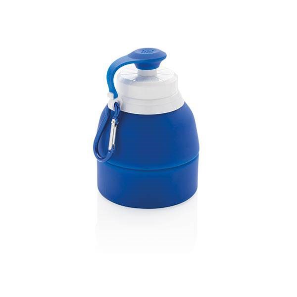 Obrázky: Modrá skládací silikonová sportovní láhev 580 ml, Obrázek 6