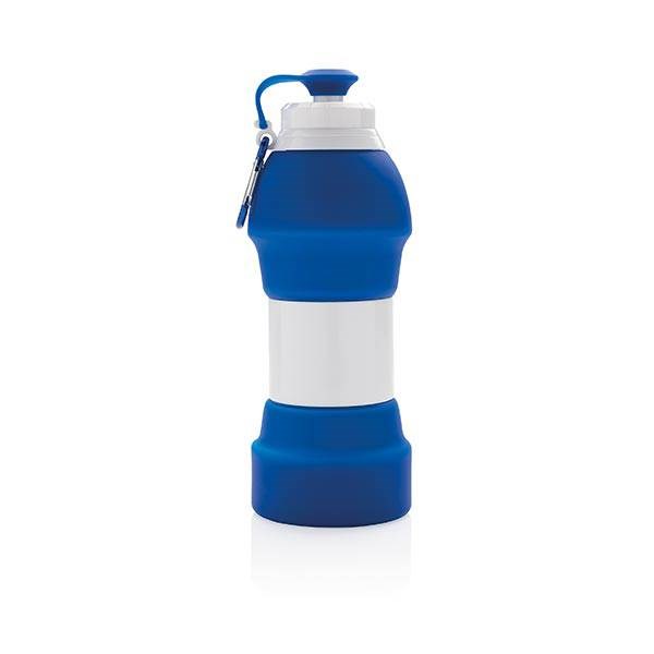 Obrázky: Modrá skládací silikonová sportovní láhev 580 ml, Obrázek 7