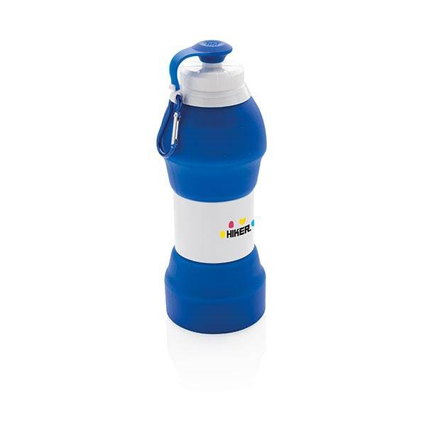 Obrázky: Modrá skládací silikonová sportovní láhev 580 ml, Obrázek 14