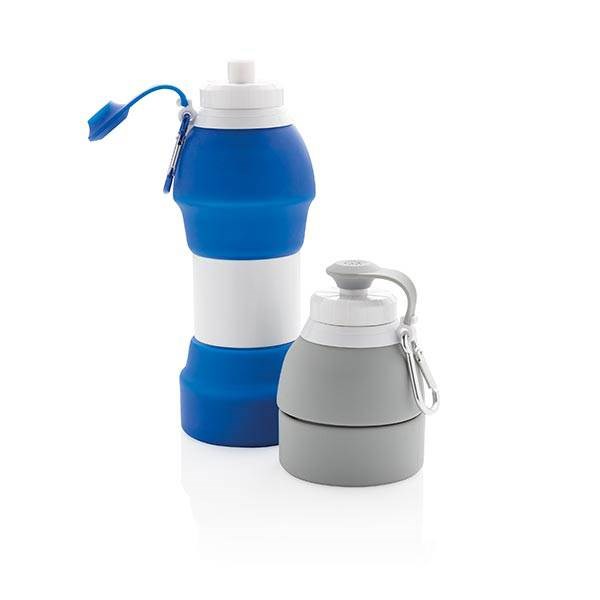 Obrázky: Modrá skládací silikonová sportovní láhev 580 ml, Obrázek 15