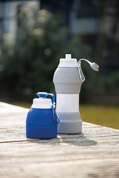 Obrázky: Modrá skládací silikonová sportovní láhev 580 ml, Obrázek 16