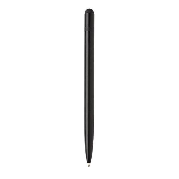 Obrázky: Černé tenké kovové stylusové pero