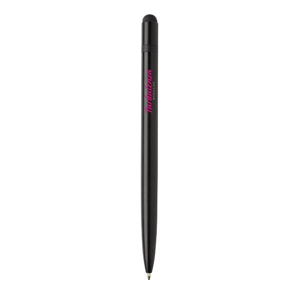 Obrázky: Černé tenké kovové stylusové pero, Obrázek 2