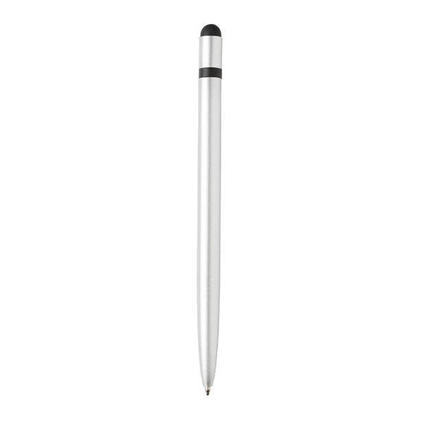 Obrázky: Stříbrné tenké kovové stylusové pero