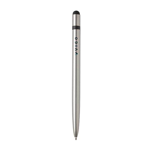 Obrázky: Šedé tenké kovové stylusové pero, Obrázek 2