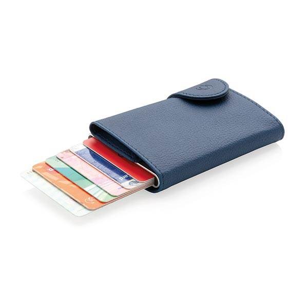 Obrázky: Modré RFID pouzdro C-Secure na karty a bankovky