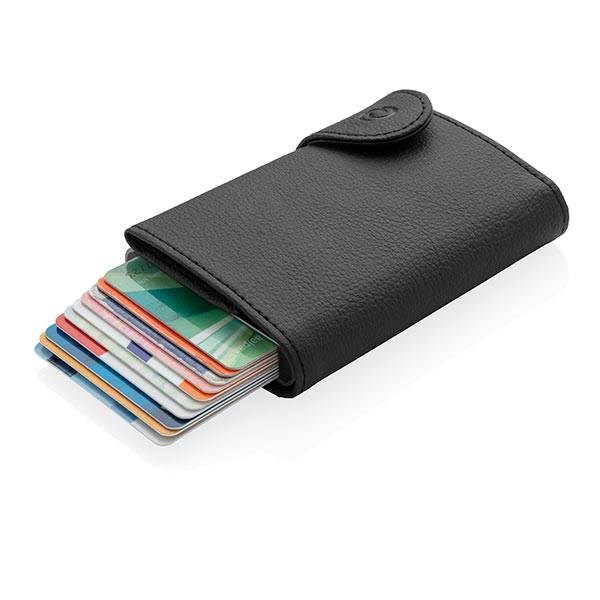 Obrázky: Černé XL RFID pouzdro C-Secure na karty a bankovky, Obrázek 1