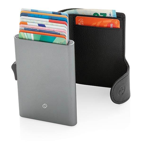 Obrázky: Černé XL RFID pouzdro C-Secure na karty a bankovky, Obrázek 3