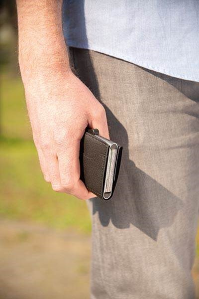 Obrázky: Černé XL RFID pouzdro C-Secure na karty a bankovky, Obrázek 10