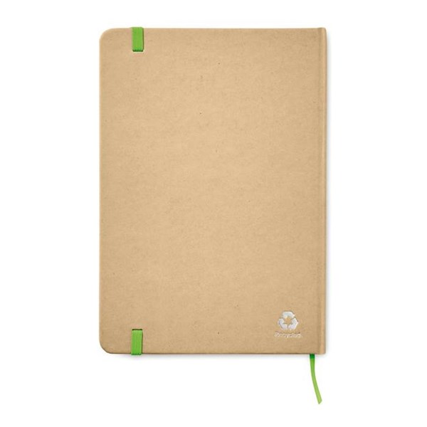 Obrázky: A5 recyklovaný zápisník, zelená gumička, Obrázek 2