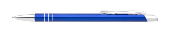 Obrázky: Hliníkové kuličkové pero BELA tmavě modré
