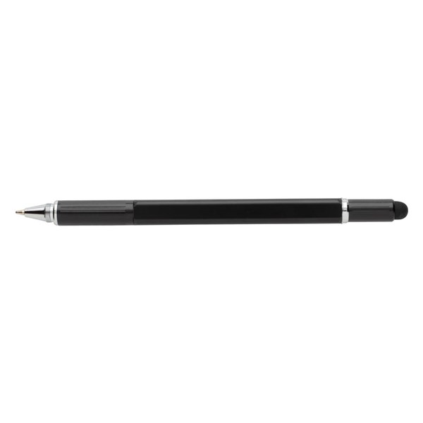 Obrázky: Černé multifunkční kuličkové pero z hliníku 5 v 1, Obrázek 7