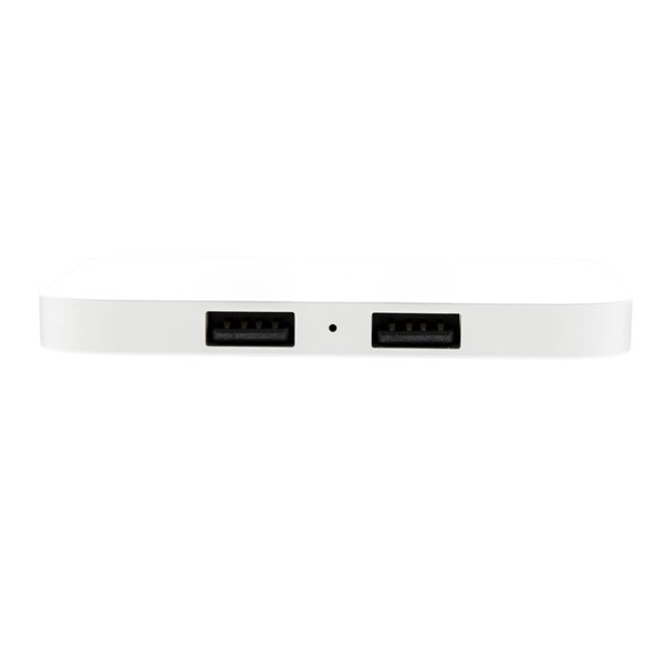 Obrázky: Bezdrátová nabíječka 10W s USB výstupy, bílá, Obrázek 4