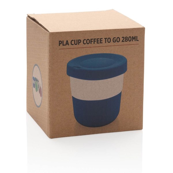 Obrázky: PLA hrnek coffee to go 280ml, modrá, Obrázek 8