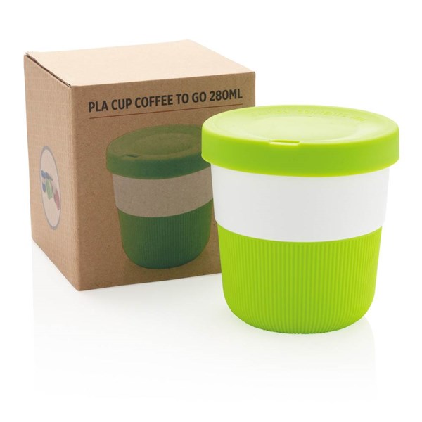 Obrázky: PLA hrnek coffee to go 280ml, zelená, Obrázek 7