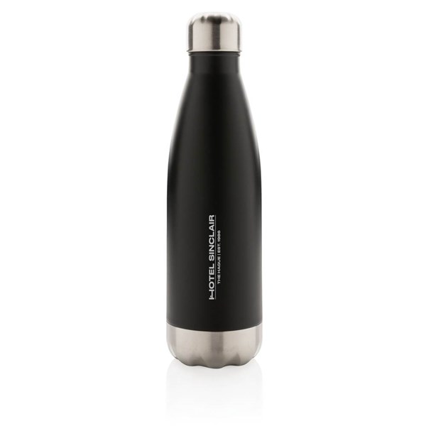 Obrázky: Nerezová termo láhev, 500ml, černá, Obrázek 5