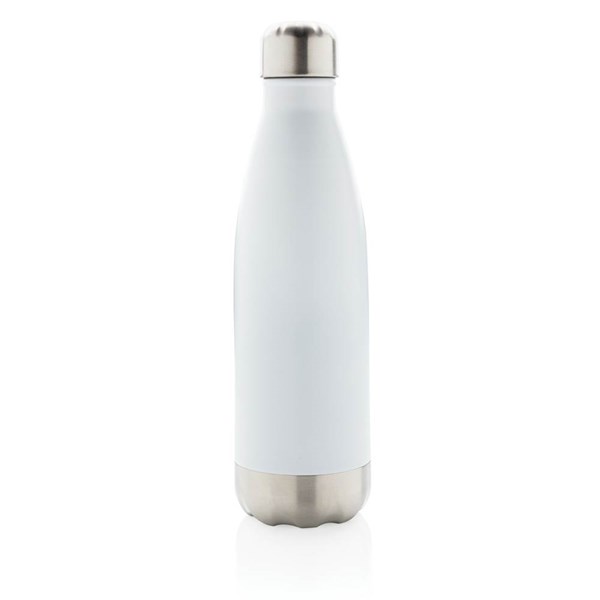 Obrázky: Nerezová termo láhev, 500ml, bílá, Obrázek 2