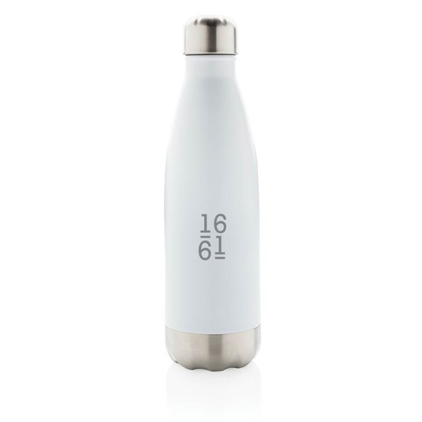 Obrázky: Nerezová termo láhev, 500ml, bílá, Obrázek 5