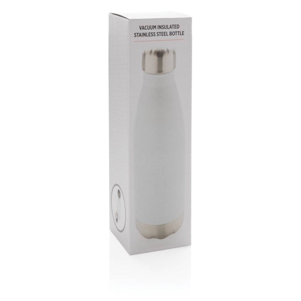 Obrázky: Nerezová termo láhev, 500ml, bílá, Obrázek 9